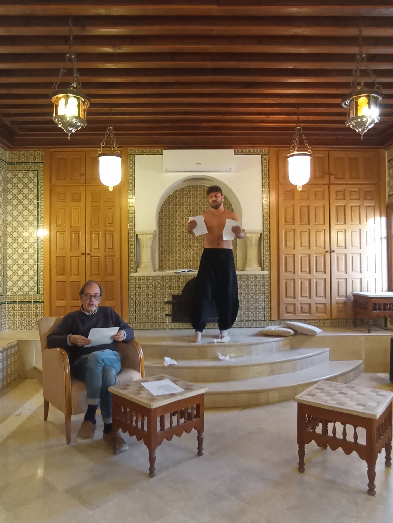 Signs — performance by Filippo Papa and Joan Josep Barcelo — Tozeur, Tunisia 2022